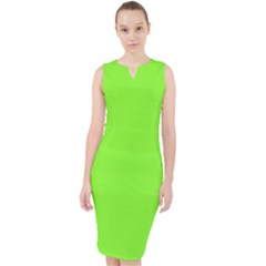 Spring Frost Green	 - 	midi Bodycon Dress