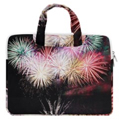 Firework Macbook Pro 16  Double Pocket Laptop Bag  by artworkshop