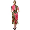 Flower Keyhole Neckline Chiffon Dress View2