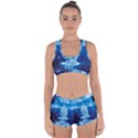 Water Blue wallpaper Racerback Boyleg Bikini Set View1