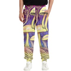 Glamour And Enchantment In Every Color Of The Mushroom Rainbow Men s Elastic Waist Pants