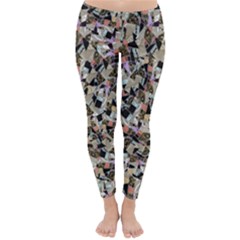 Mystic Geometry Abstract Print Classic Winter Leggings by dflcprintsclothing