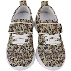 Mystic Geometry Abstract Print Kids  Velcro Strap Shoes by dflcprintsclothing