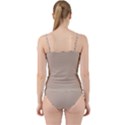 Frosted Almond Brown	 - 	Cut Out Top Tankini Set View2