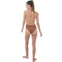 Meerkat Brown	 - 	Backless Halter One Piece Swimsuit View2