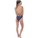 Lead Grey	 - 	Tie Strap One Piece Swimsuit View2