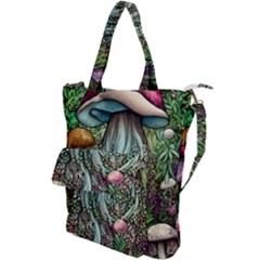 Craft Mushroom Shoulder Tote Bag by GardenOfOphir