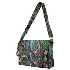 Craft Mushroom Full Print Messenger Bag (m) by GardenOfOphir