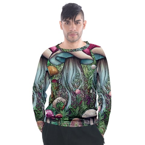 Craft Mushroom Men s Long Sleeve Raglan Tee by GardenOfOphir