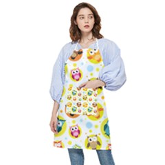 Owl Bird Cartoon Pocket Apron by Jancukart