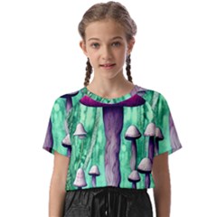 Witchy Mushroom Kids  Basic Tee