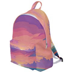 Sunset Ocean Beach Water Tropical Island Vacation 4 The Plain Backpack by Pakemis