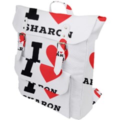 I Love Sharon Buckle Up Backpack by ilovewhateva