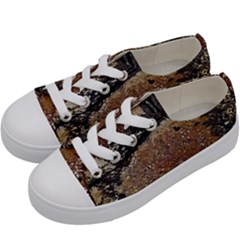 Rustic Charm Abstract Print Kids  Low Top Canvas Sneakers by dflcprintsclothing