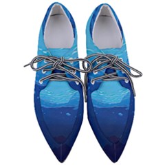 Ai Generated Ocean Sea Fish Underwater Water Pointed Oxford Shoes by Pakemis