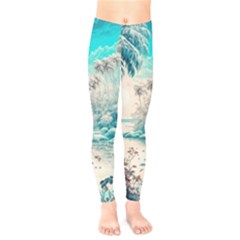 Tropical Winter Tropical Winter Landscape Kids  Classic Winter Leggings