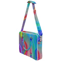 Fluid Art - Contemporary And Flowy Cross Body Office Bag by GardenOfOphir