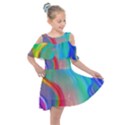 Fluid Art - Contemporary And Flowy Kids  Shoulder Cutout Chiffon Dress View1