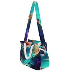 Tropical Paradise Beach Ocean Shore Sea Fantasy Rope Handles Shoulder Strap Bag