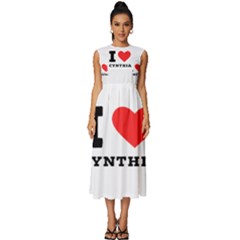 I Love Cynthia Sleeveless Round Neck Midi Dress by ilovewhateva