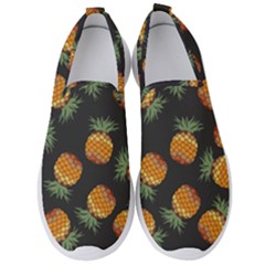 Pineapple Background Pineapple Pattern Men s Slip On Sneakers by Wegoenart