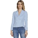 Beau Blue	 - 	Long Sleeve Revers Collar Cropped Jacket View1