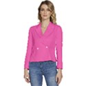 Bubble Gum Pink	 - 	Long Sleeve Revers Collar Cropped Jacket View1