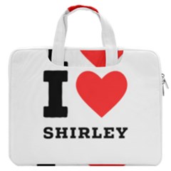 I Love Shirley Macbook Pro 13  Double Pocket Laptop Bag by ilovewhateva