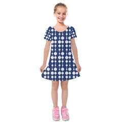 Pattern 24 Kids  Short Sleeve Velvet Dress by GardenOfOphir