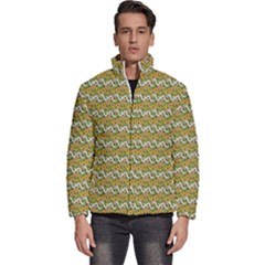 Pattern Men s Puffer Bubble Jacket Coat by Sparkle