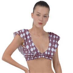 Pattern 25 Plunge Frill Sleeve Bikini Top