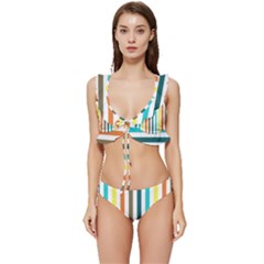 Pattern 42 Low Cut Ruffle Edge Bikini Set