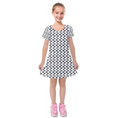 Pattern 59 Kids  Short Sleeve Velvet Dress by GardenOfOphir