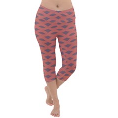 Lattice Iii Lightweight Velour Capri Yoga Leggings by GardenOfOphir