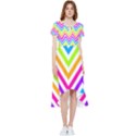 Bright Chevron High Low Boho Dress View1