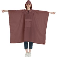 Bole Brown	 - 	hooded Rain Ponchos