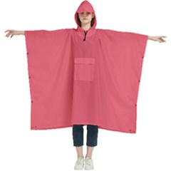 Calypso Green	 - 	hooded Rain Ponchos