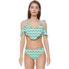 Pattern 128 Ruffle Edge Tie Up Bikini Set	