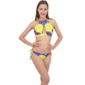 Explosion Big Bang Colour Structure Cross Front Halter Bikini Set View1