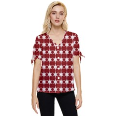 Pattern 152 Bow Sleeve Button Up Top