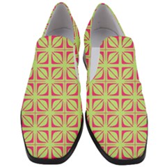 Pattern 165 Women Slip On Heel Loafers