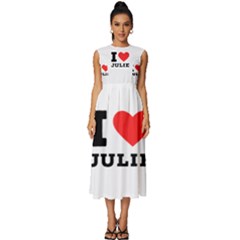 I Love Julie Sleeveless Round Neck Midi Dress by ilovewhateva