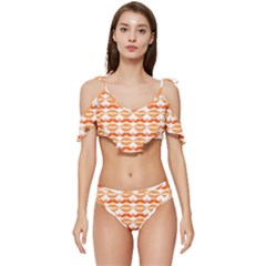 Pattern 181 Ruffle Edge Tie Up Bikini Set	