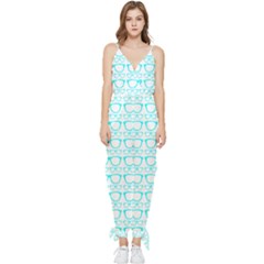 Pattern 198 Sleeveless Tie Ankle Chiffon Jumpsuit