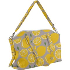 Lemon Background Lemon Wallpaper Canvas Crossbody Bag by Semog4