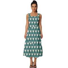 Pattern 267 Square Neckline Tiered Midi Dress by GardenOfOphir