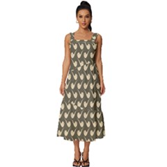 Pattern 269 Square Neckline Tiered Midi Dress by GardenOfOphir