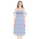 Pattern 270 Shoulder Tie Bardot Midi Dress View1