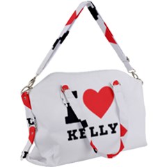 I Love Kelly  Canvas Crossbody Bag by ilovewhateva