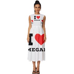 I Love Megan Sleeveless Round Neck Midi Dress by ilovewhateva